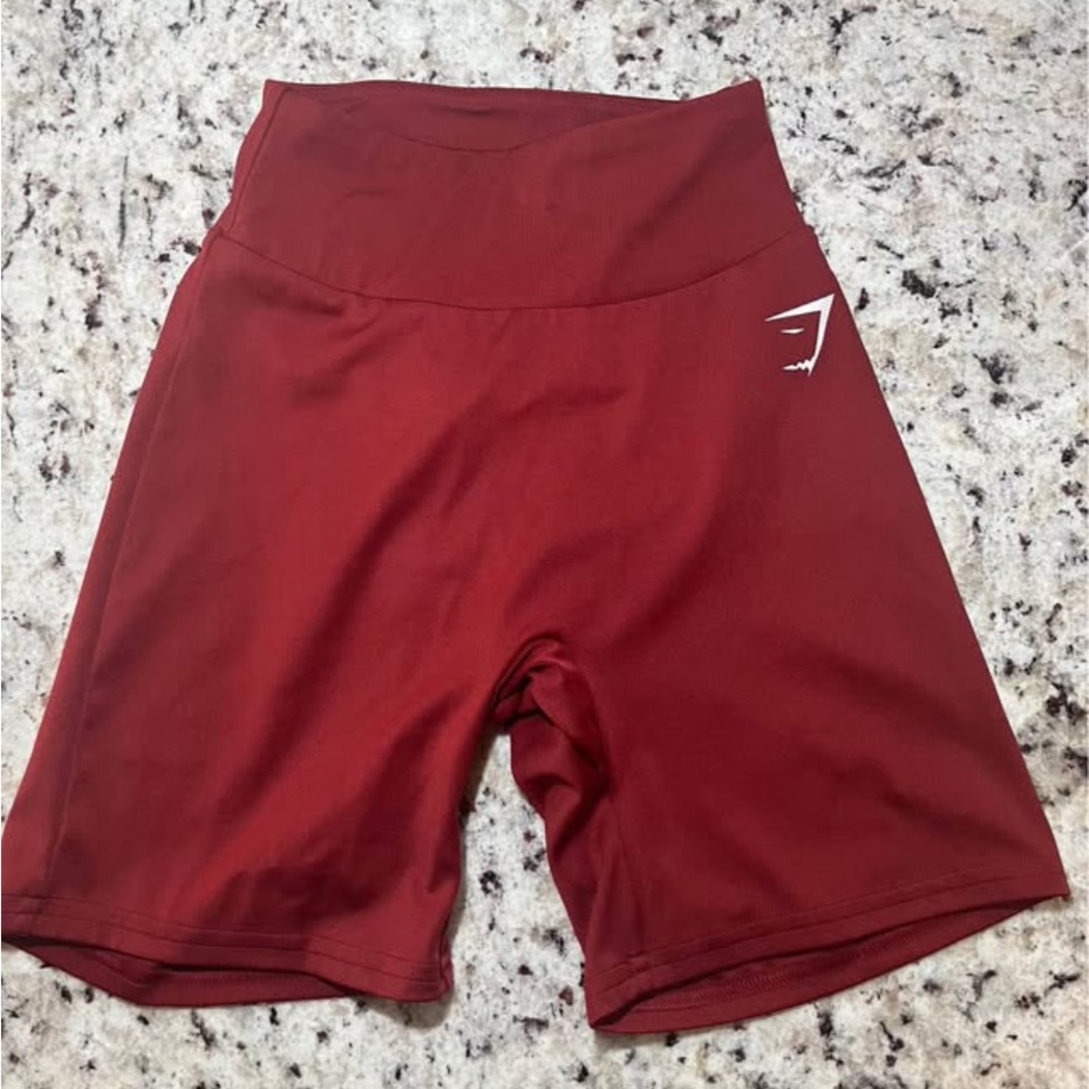 Gymshark Women's Deep Red Bike Shorts